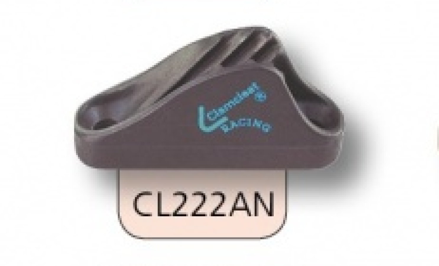 Clam cleat CL222 SB Aluminium D.3-6mm
