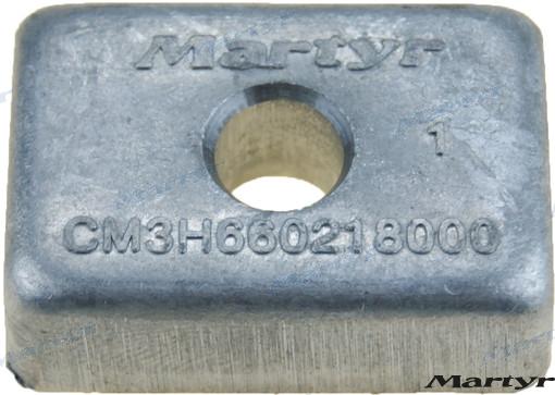 Zinc anode OEM: Mercruiser: 875208; Tohatsu: 3H6-60218-0