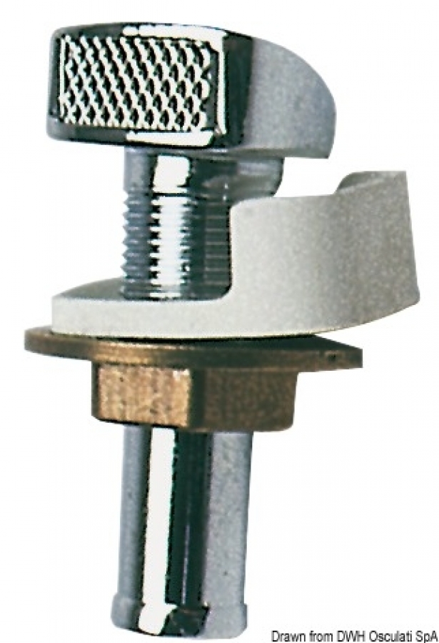 Degvielas bākas ventilācijas uzgalis - hromēts misiņš Ø16mm