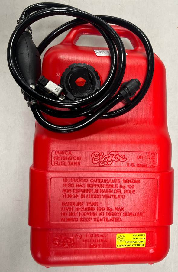 Degvielas tvertne 12L ar Mercury, Tohatsu, Yamaha  konektoru