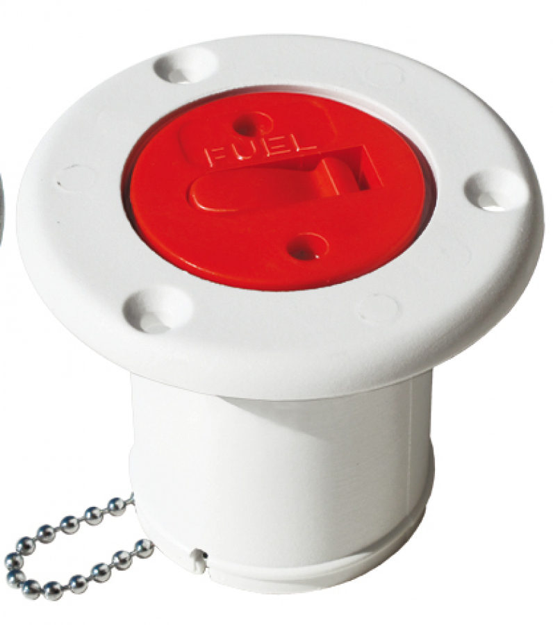 PLASTIC FUEL DECK PLATE Tube Ø50mm - white