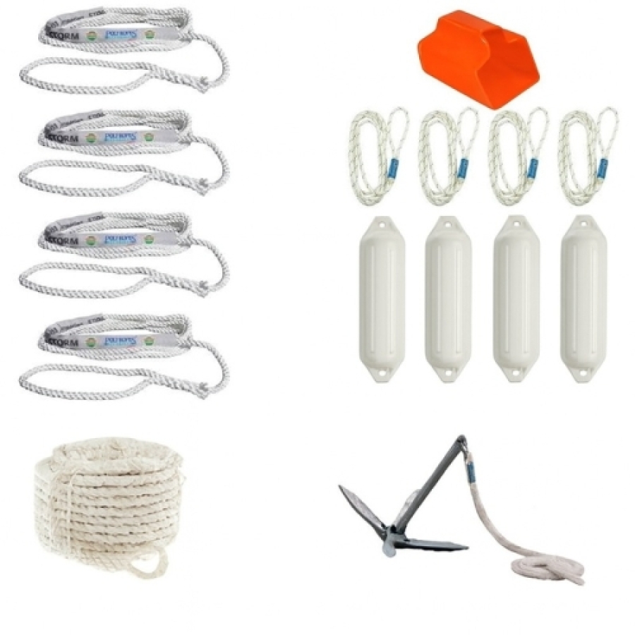 Boat starter kit Polyropes White