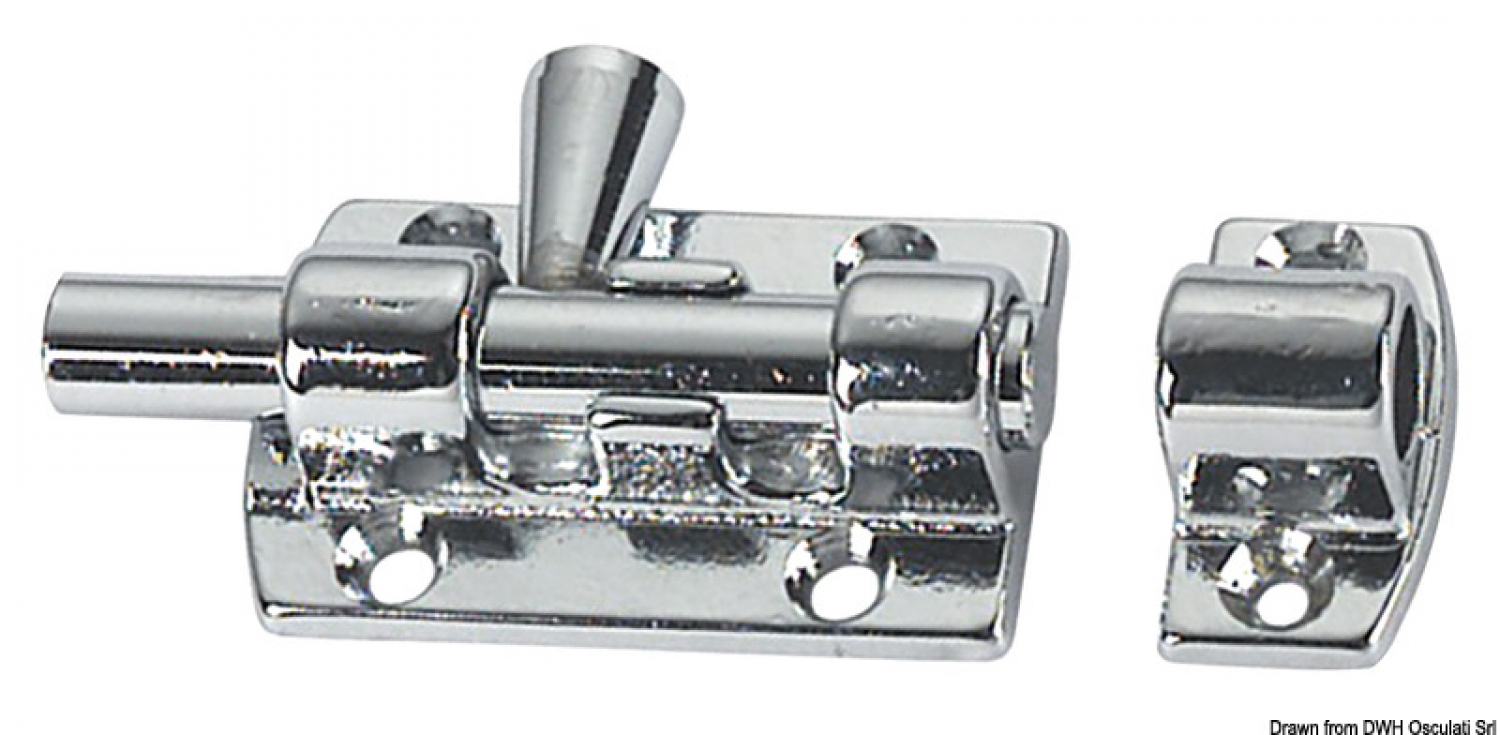 Durvju aizvars 90mm -hromēts misiņš