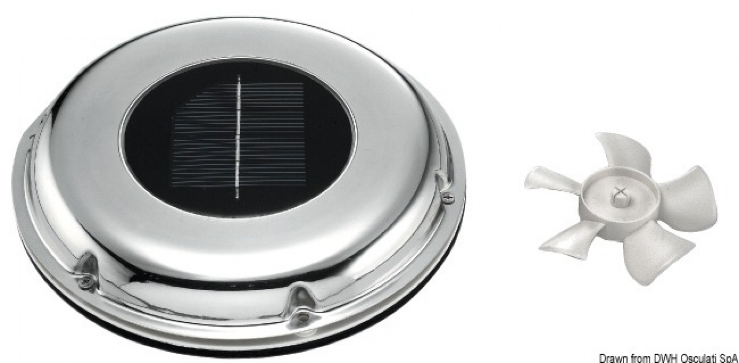 Solarvent automatic solar vent with NI-MH rechargeable batteries