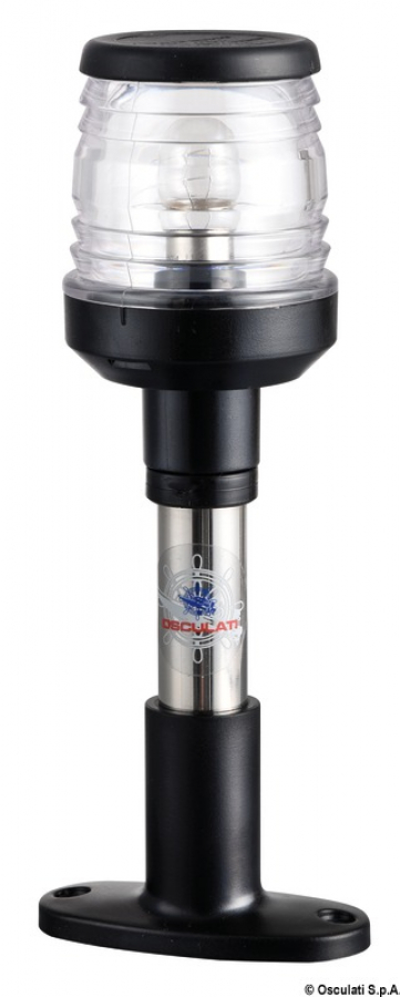 Compact SS light pole 20 cm black light  - 12V 10W up to  20m