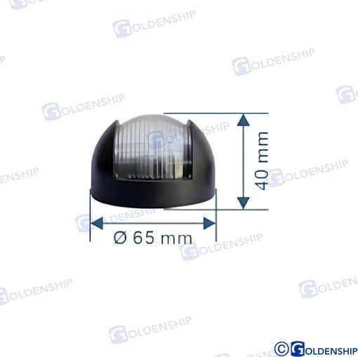 PAIR VERTICAL NAV.LIGHTS BLACK - LED 12V 42,8mA