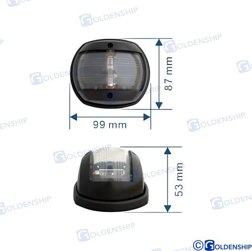 pair vertical navigation lights black - led 12V 65mA until  12m