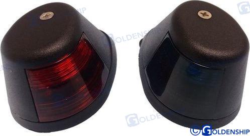 pair horizontal navigation lights black LED 12V 43ma until 12m