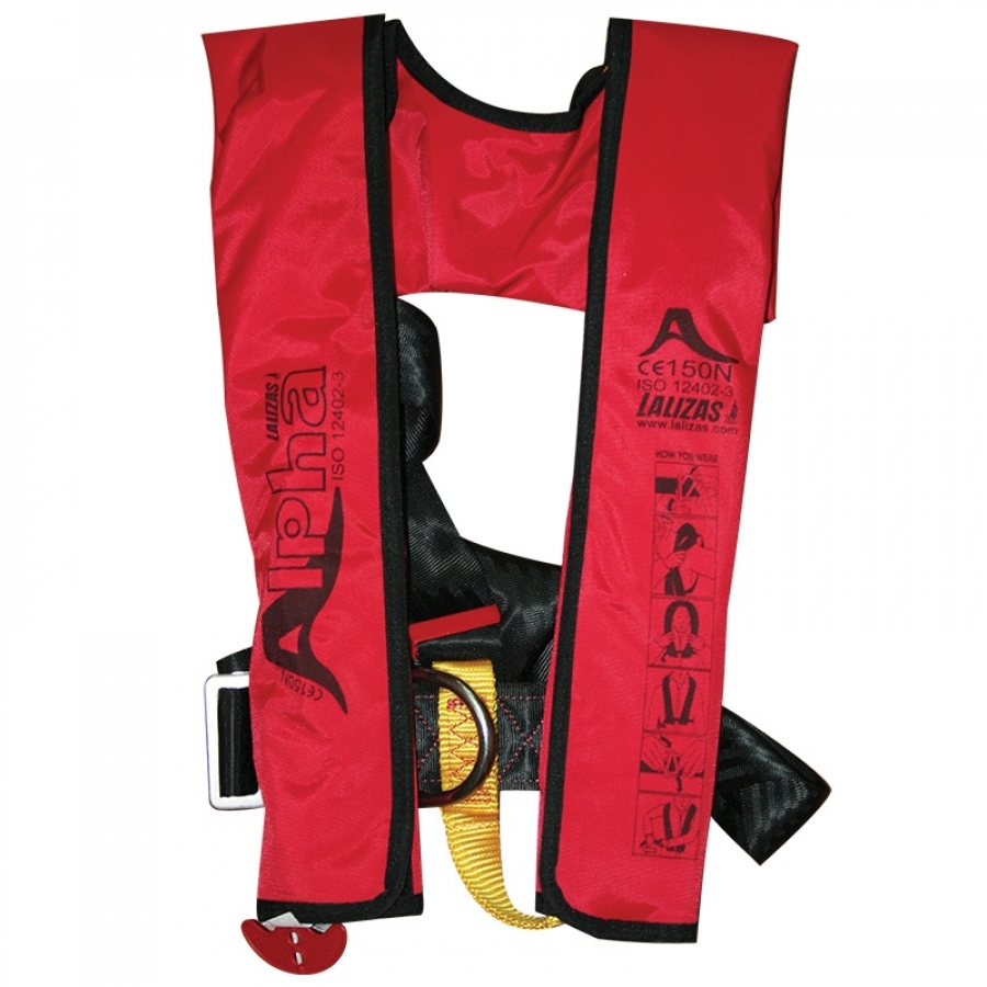 Life jacket Lalizas Alpha AUTO 170N Inflatable jackets work at temperatures above +4C