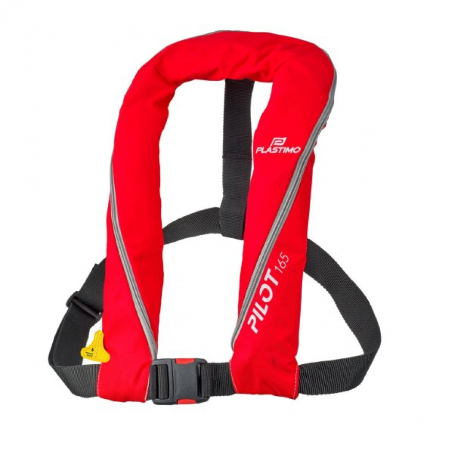 Life vest Plastimo Pilot 165 zip, hammar ma1, color red