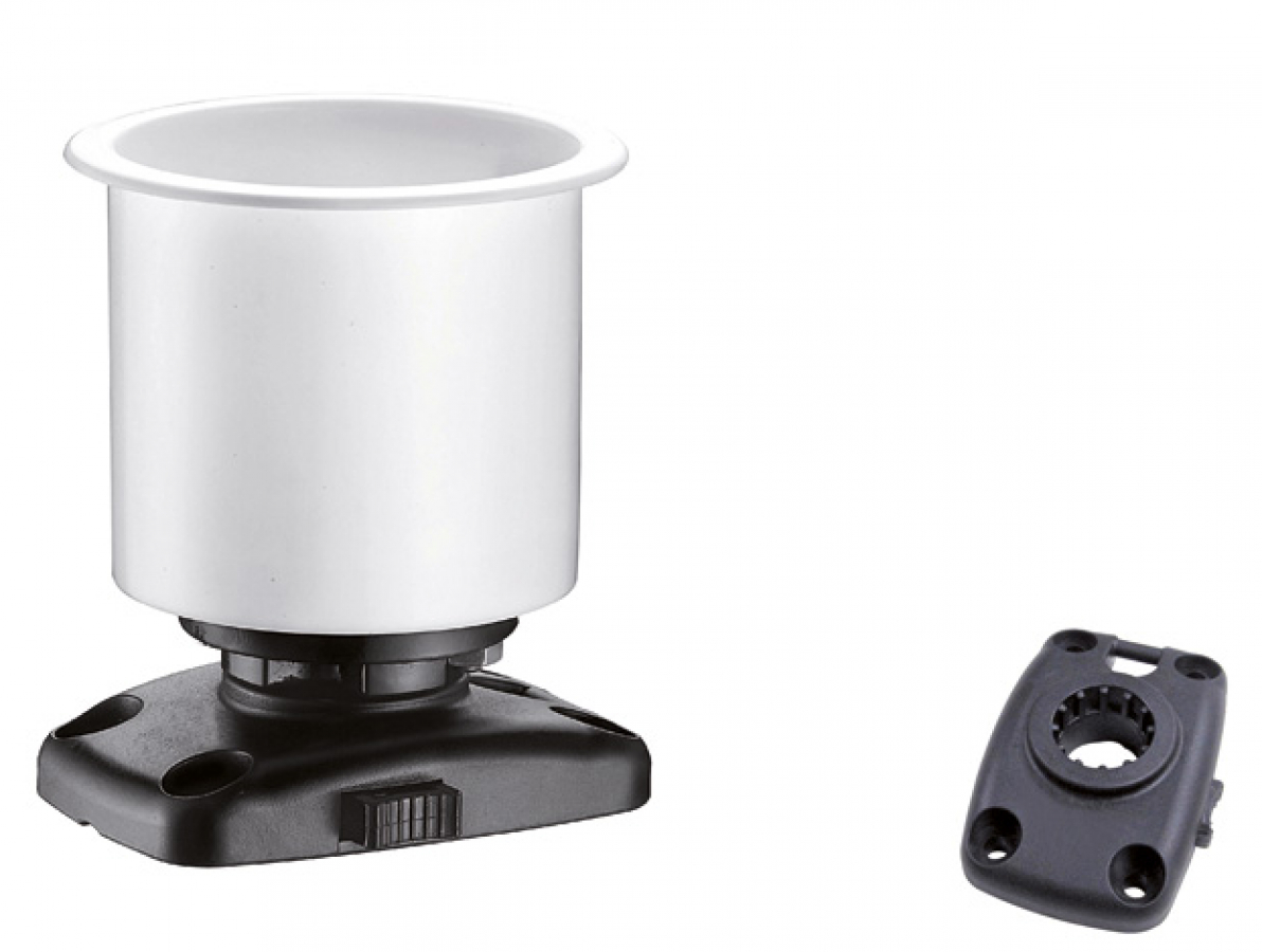 Cup holder with base - removable - D. 65mm