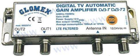 automatic gain control amplifier for dvb-t dvb-t2