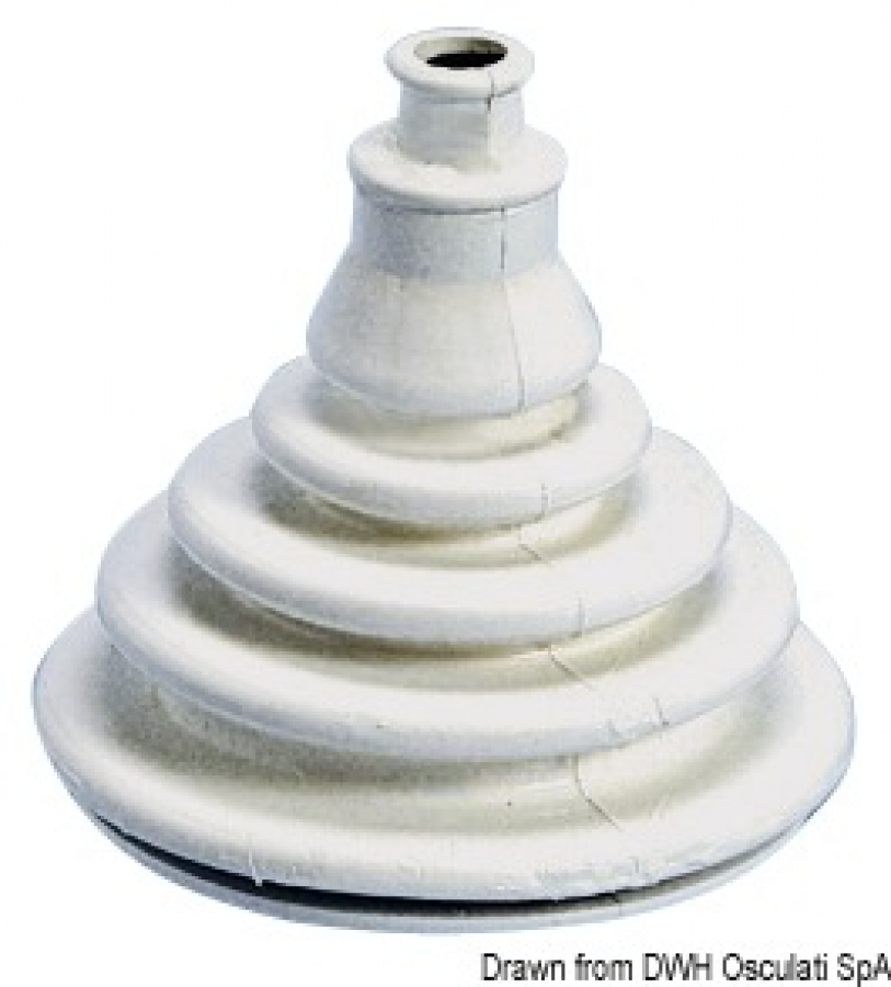 Гофра для кабеля - белая - Ø74mm x Ø42mm x h75mm