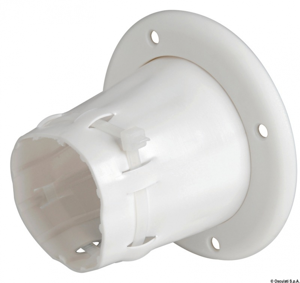 PVC fairlead cradle, white Ø105 x Ø70 x h74mm