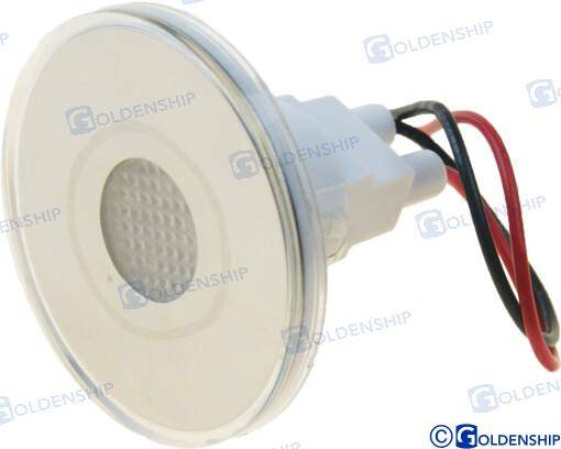 LED round exterior light ss white