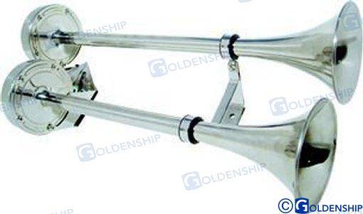 twin electric horn ss 18-1/2" 24v