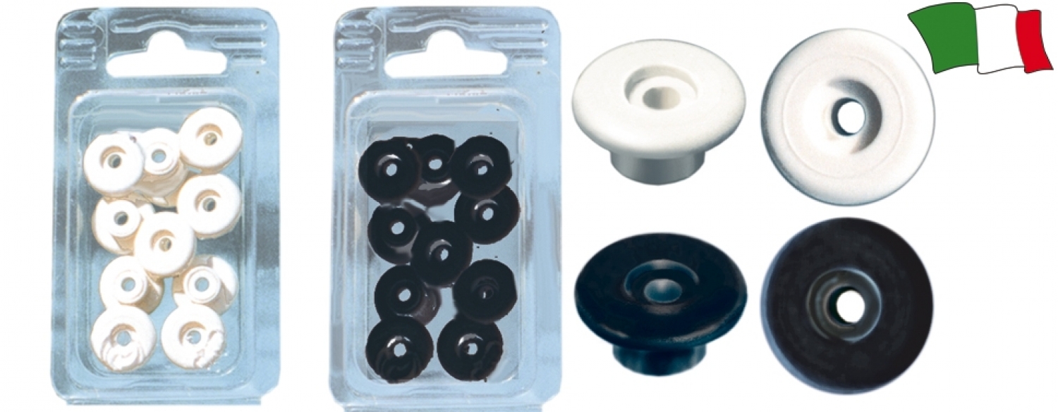 Window mounting spacers Ø4mm - black