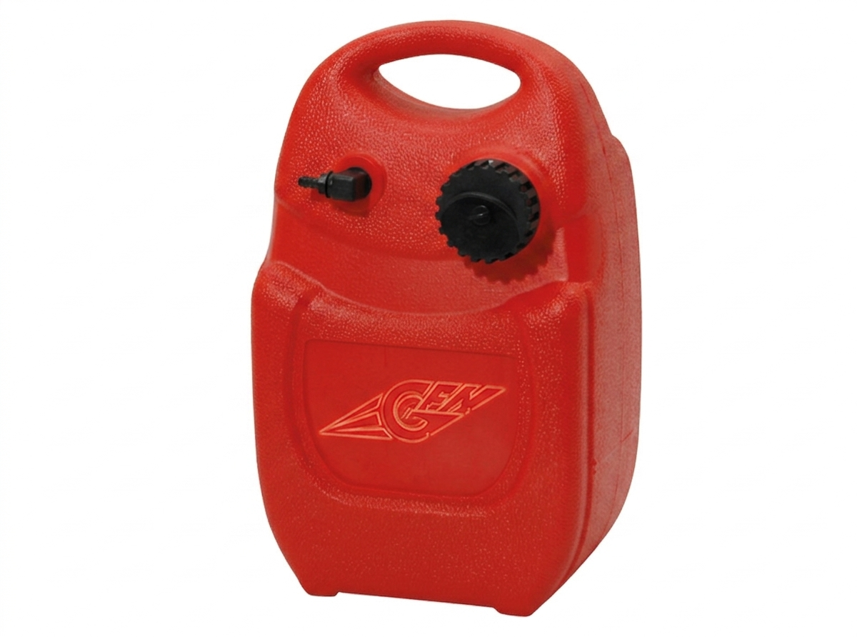 Portable fuel tank 12L orange, Outlet D.8mm