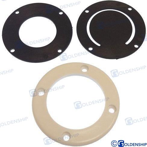 Vannas notekas vārsts - izgatavots no plastmasas un neoprēna - Ideāli piemērots pašnotecējošām vannām