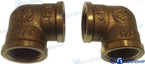 brass elbow h/h 3/8" (2pcs)