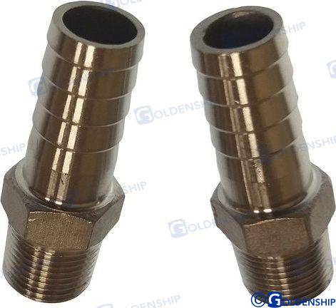 male hose adapter 3/8 15mm (2 pcs)
