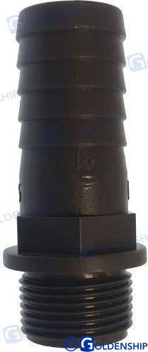 polypropylene male hose connector 1-1/2 hose 50mm