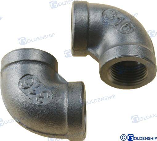 90d elbow banded aisi316 3/8" (2pcs)