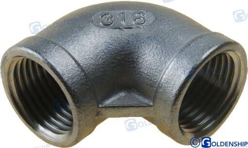 90d elbow banded aisi 316 1/2