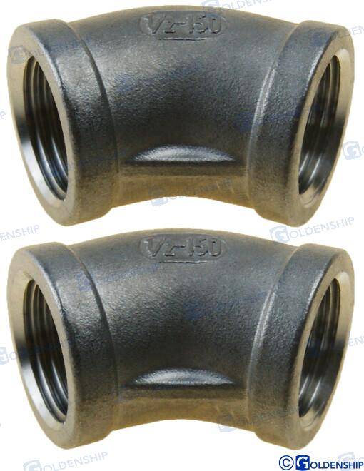 45d elbow banded 1/2" (2pcs)