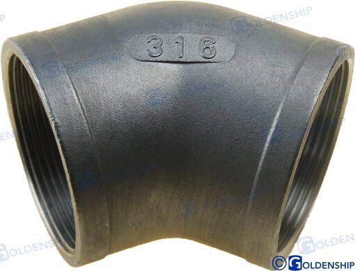 45d elbow banded aisi 316 2"