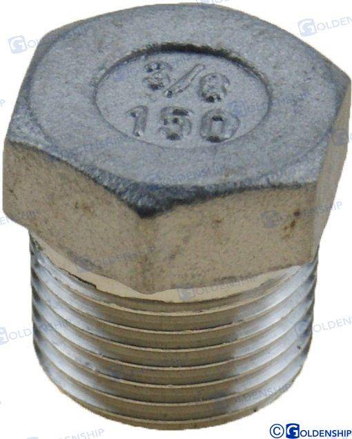 hex head plug aisi 316 3/4
