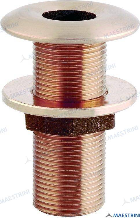 through hull outlet bronze 4"