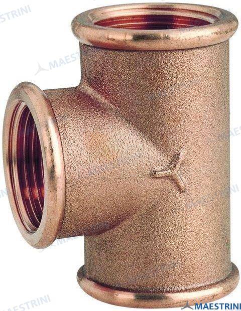 tee bronze 3/8"
