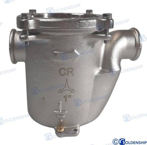 water filter 1" brass cr