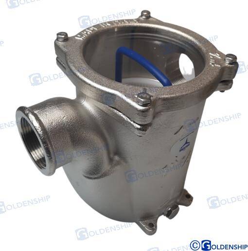 water filter 1''1/2 brass cr