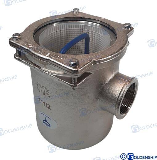 water filter 1''1/2 brass cr