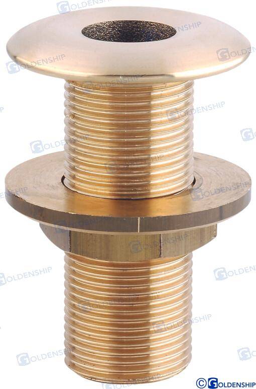 through hull 1/2'' brass cr