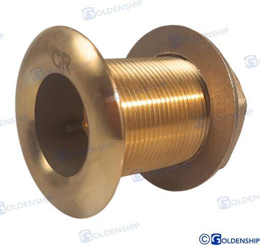 through hull 1''1/2 brass cr