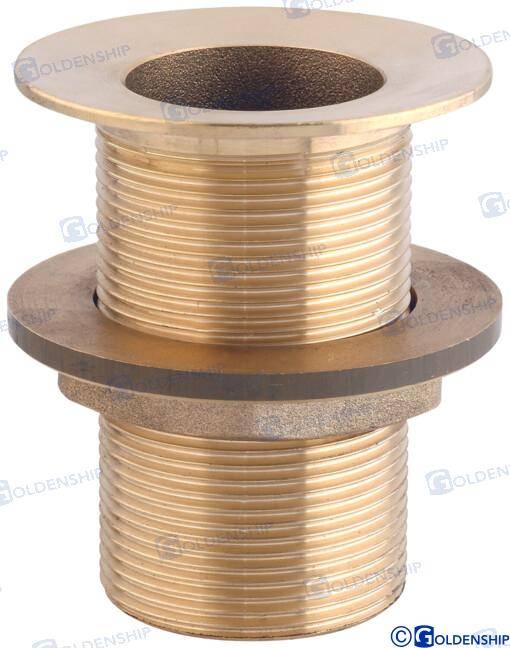 through hull 1/2'' brass cr