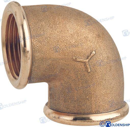 elbow 90d f.f. 1''1/2 brass cr