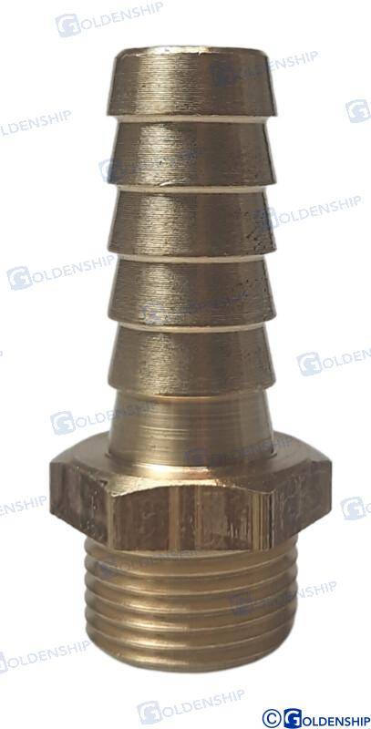 hose tail 3/8'' x 13mm brass cr