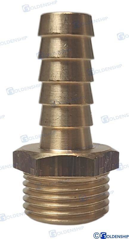hose tail 1/2'' x 13mm brass cr