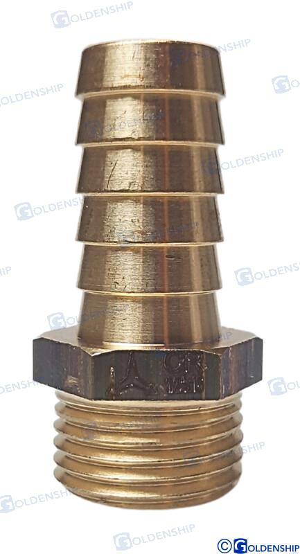 hose tail 1/2'' x 16mm brass cr