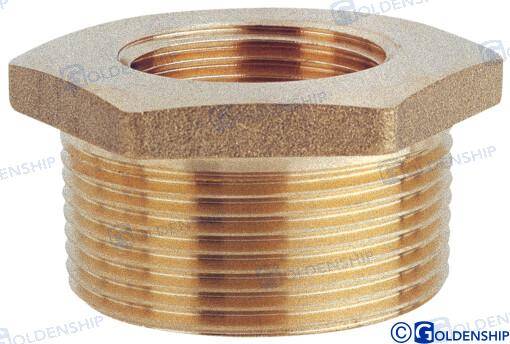 reducing bush 1''1/2 x 3/4'' m.f. brass