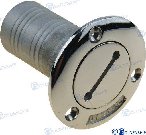 deck fill  "diesel" pipe d.38mm AISI316