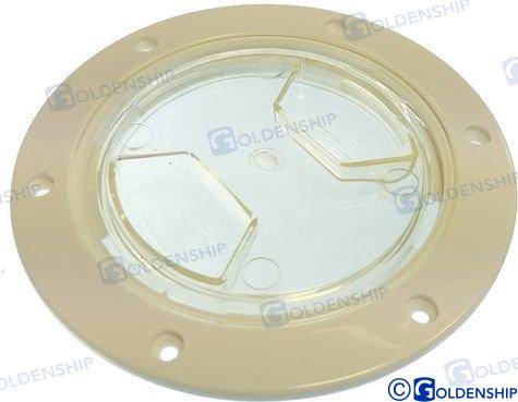 deck plate abs clear d.127mm x 165mm