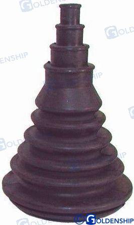 motorwell boot black d.175 mm.