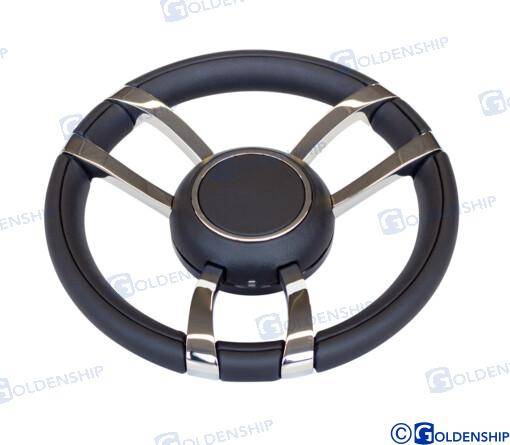 steering wheel mod. 701a leather 350 mm