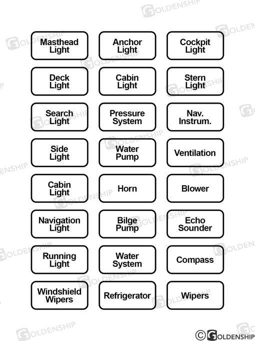 stickers label white