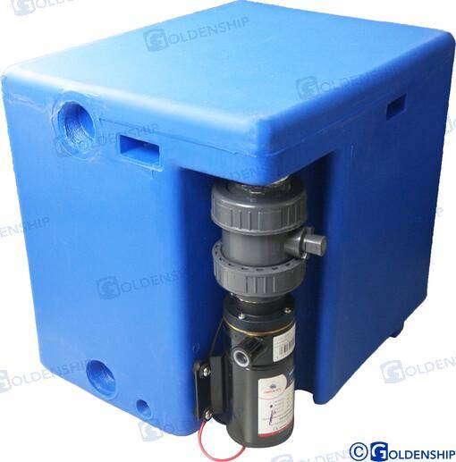 waste tank 56l. with macerator 24v